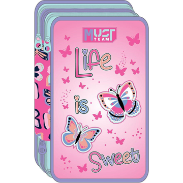 ΚΑΣΕΤΙΝΑ MUST TEAM 12x6x19.5 εκ. ΤΡΙΠΛΗ ΓΕΜΑΤΗ LIFE IS SWEET 000586735