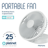 ΑΝΕΜΙΣΤΗΡΑΣ WIRELESS DESK PLATINET φ19cm 2400mAh 8ΩΡΕΣ ΛΕΙΤΟΥΡΓΙΑΣ PRDF0396