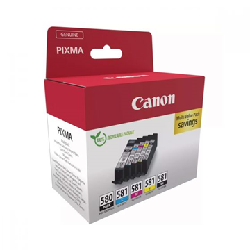 ΜΕΛΑΝΗ CANON MULTIPACK 580XL  BLACK -581 BLACK, CYAN, MAGENTA, YELLOW.
