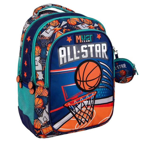 ΤΣΑΝΤΑ ΠΛΑΤΗΣ ΔΗΜΟΤΙΚΟΥ BASKETBALL 3 ΘΗΚΕΣ  32Χ43Χ18cm 000586177
