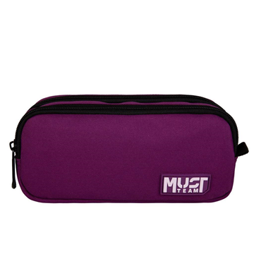 ΚΑΣΕΤΙΝΑ MUST TEAM MONOCHROME 21X6X9EK 2 ΘΕΣΕΩΝ ΒΙΟΛΕΤΙ ΜΕ ΛΙΛΑ 000586676