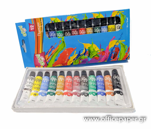 ΤΕΜΠΕΡΑ GROOVY SET 12 ΧΡΩΜΑΤΑ X 12ml ΣΕ ΧΑΡΤΙΝΟ ΚΟΥΤΙ 0.76.008
