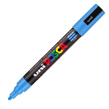 ΜΑΡΚΑΔΟΡΟΣ UNI POSCA PC-5Μ 1.8-2.5mm SKY BLUE ΜΕΣΑΙΟΣ