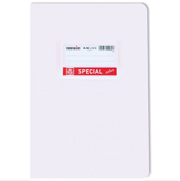 ΤΕΤΡΑΔΙΟ SPECIAL COLOR ΡΙΓΕ 17Χ25 50Φ 70gr ΛΕΥΚΟ 4076