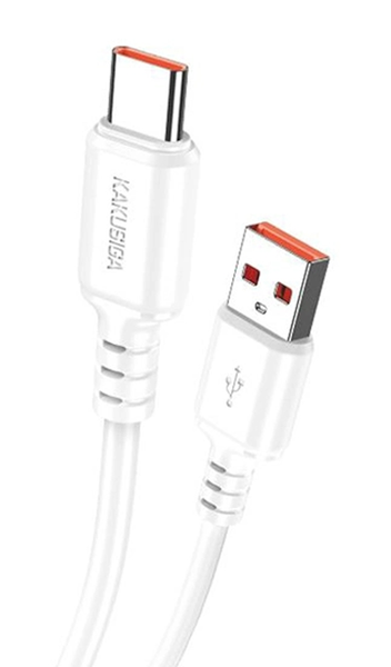ΚΑΛΩΔΙΟ USB-C σε USB KAKUSIGA KSC-982, 3A, 480Mbps, 1m, λευκό