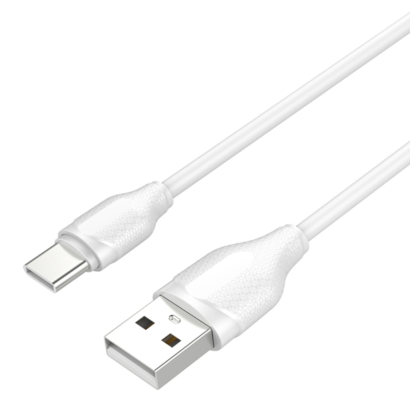 ΚΑΛΩΔΙΟ USB-C σε USB LDNIO USB-C σε USB LS372, 2.1A, 2m, λευκό