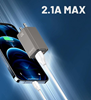 ΚΑΛΩΔΙΟ USB-C σε USB LDNIO USB-C σε USB LS372, 2.1A, 2m, λευκό