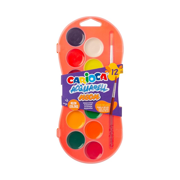 ΝΕΡΟΧΡΩΜΑΤΑ CARIOCA AQUARELL METALLIC 12TEM ΜΕΣΑΙΟ ΣΤΡΟΓΓΥΛΑ Φ30mm No 42402