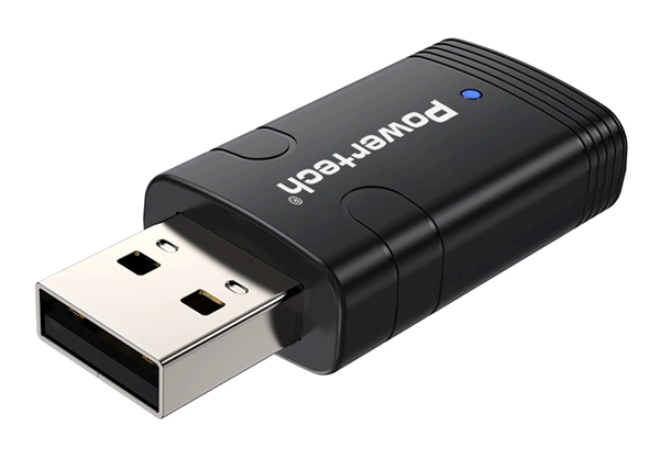 ΑΝΤΑΠΤΟΡΑΣ DUAL WIFI-BLUETOOTH POWERTECH ασύρματος USB αντάπτορας δικτύου & Bluetooth 5.3 PT-1387, 900Mbps WiFi 6