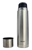 ΘΕΡΜΟΣ BRUNO BRN-0069, με καπάκι-κύπελλο, anti-slip, 1000ml, ασημί