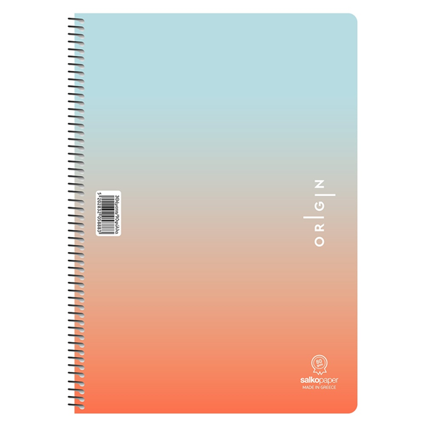 ΤΕΤΡΑΔΙΟ ΣΠΙΡΑΛ SALKO ORIGIN 17X25 60Φ*120σελ. ΘΕΜΑΤΑ 2  5882