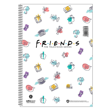 ΤΕΤΡΑΔΙΟ ΣΠΙΡΑΛ MONO SALKO  FRIENDS CENTRAL PERK  B5 17X25 60Φ-120σελ. ΘΕΜΑΤΑ 2 7292