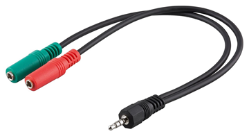 ΚΑΛΩΔΙΟ AUDIO GOOBAY 3.5mm 63832, 4 pin stereo, copper, 3m, μαύρο