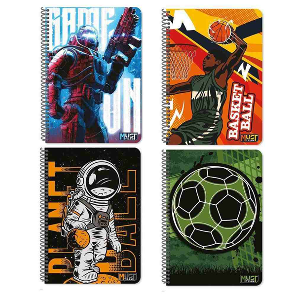 ΤΕΤΡΑΔΙΟ ΣΠΙΡΑΛ 17Χ25 2ΘΕΜ 60Φ MUST TEAM NO LIMITS 2ΣΧ. 000586580 2025