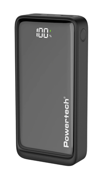 POWERBANK POWERTECH PT-1327 με οθόνη, 20000mAh, 22.5W, μαύρο