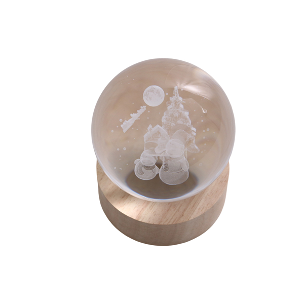 ΦΩΤΙΣΤΙΚΟ ΓΥΑΛΑ LED 3D ΑΓΙΟΣ ΒΑΣΙΛΗΣ ΔΕΝΤΡΟ Φ8cm ME ΜΠΑΤΑΡΙΑ 17313