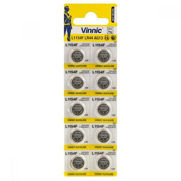 ΜΠΑΤΑΡΙΕΣ VINNIC ALKALINE LR44 AG13 1.5V 1ΤΕΜ