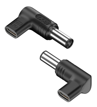 POWERTECH αντάπτορας τροφοδοσίας YX-07, USB-C σε HP 7.4x5mm, μαύρος