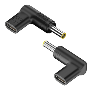 POWERTECH αντάπτορας τροφοδοσίας YX-08, USB-C σε Dell 7.4x5mm, μαύρος
