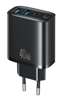 ΦΟΡΤΙΣΤΗΣ ΜΠΡΙΖΑΣ USAMS CC330, 2x USB & 2x USB-C, 40W, GaN, μαύρος