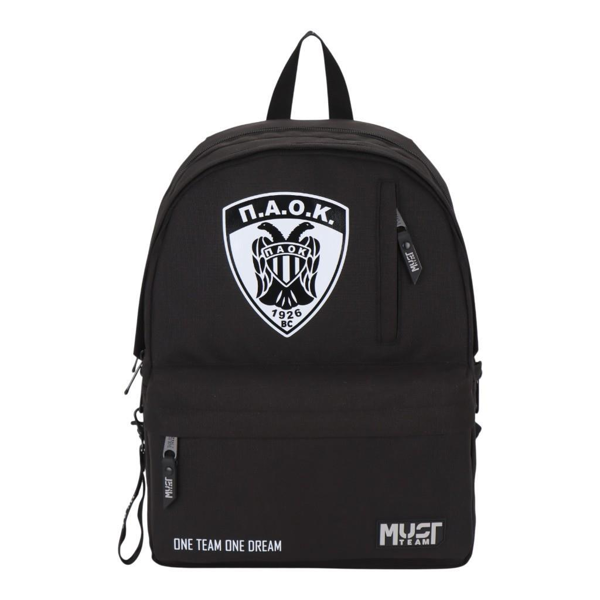 ΤΣΑΝΤΑ ΠΛΑΤΗΣ MUST TEAM MONOCHROME CLASSIC 32X19X42εκ ΠΑΟΚ ONE DREAM