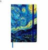 ΣΗΜΕΙΩΜΑΤΑΡΙΟ ΜΕ ΛΑΣΤΙΧΟ SALKO 9Χ14εκ.(A6) 80φ. VAN GOGH 4 ΧΡΩΜΑΤΑ 4048