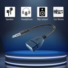 ΑΝΤΑΠΤΟΡΑΣ POWERTECH καλώδιο 3.5mm σε USB 2.0 female CAB-J055, 0.5m, μαύρο