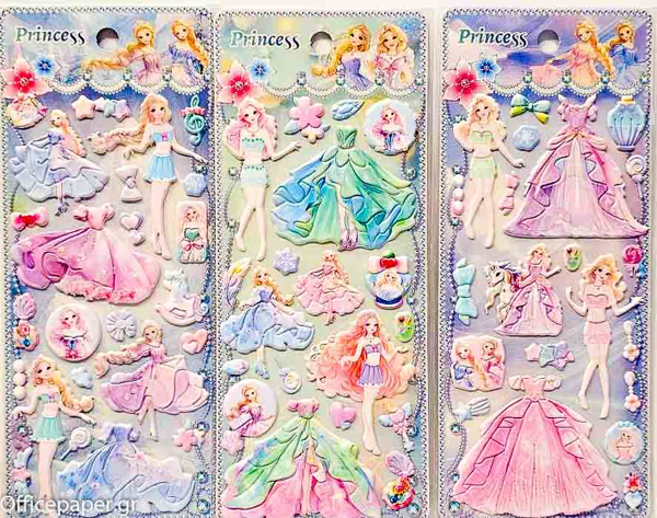 ΑΥΤΟΚΟΛΛΗΤΑ PRINCESS Pencilia sticker 20Χ9ΕΚ. ΔΙΑΦΟΡΑ ΣΧΕΔΙΑ 13-1526