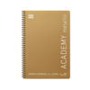ΤΕΤΡΑΔΙΟ ΣΠΙΡΑΛ ACADEMY METALLIC 17X25cm B5 2 ΘΕΜΑΤΑ 60φ. ΑΣΟΡΤΙ