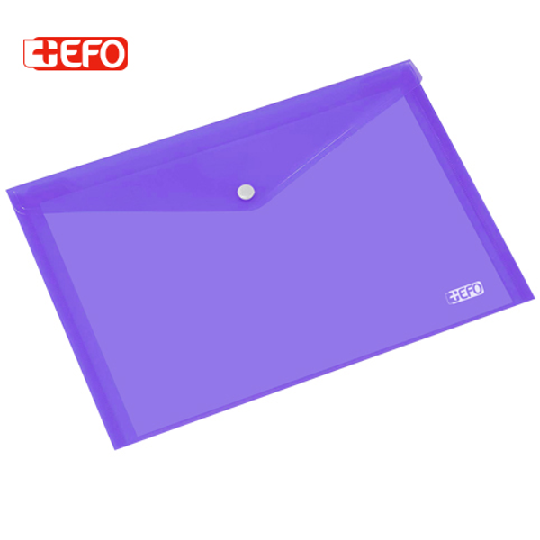 ΦΑΚΕΛΟΣ ΚΟΥΜΠΙ +EFO A4  ΔΙΑΦΑΝΟΣ -ΜΩΒ 795112