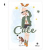 ΤΕΤΡΑΔΙΟ ΚΑΡΦΙΤΣΑ CUTE GIRL 17X25 40Φ SALKO 7140