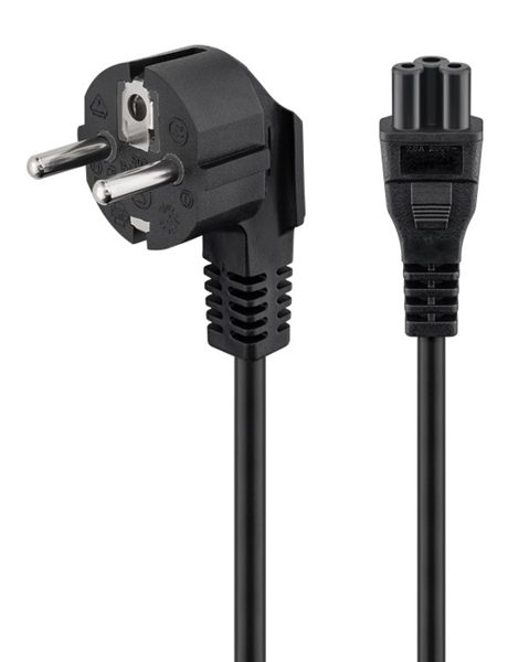  ΚΑΛΩΔΙΟ ΡΕΥΜΑΤΟΣ POWERTECH CAB-P027, CCA, 3x 0.75mm, 1.5m, μαύρο CAB-P027