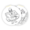 ΣΕΤ ΖΩΓΡΑΦΙΚΗΣ ΣΤΡΟΓΓΥΛΟ ΣE ΣΠΙΡΑΛ SPIDERMAN 36 ΦΥΛΛΑ ΑΥΤΟΚΟΛΛΗΤΑ ΚΑΙ ΣΤΕΝΣΙΛ  000508845