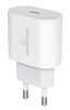 ΦΟΡΤΙΣΤΗΣ ΜΠΡΙΖΑΣ POWERTECH φορτιστής τοίχου PT-1150, USB-C, 12W, λευκός