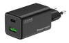 ΦΟΡΤΙΣΤΗΣ ΜΠΡΙΖΑΣ POWERTECH PT-1501, USB/USB-C, 65W, GaN, μαύρος,PD,QC4.0