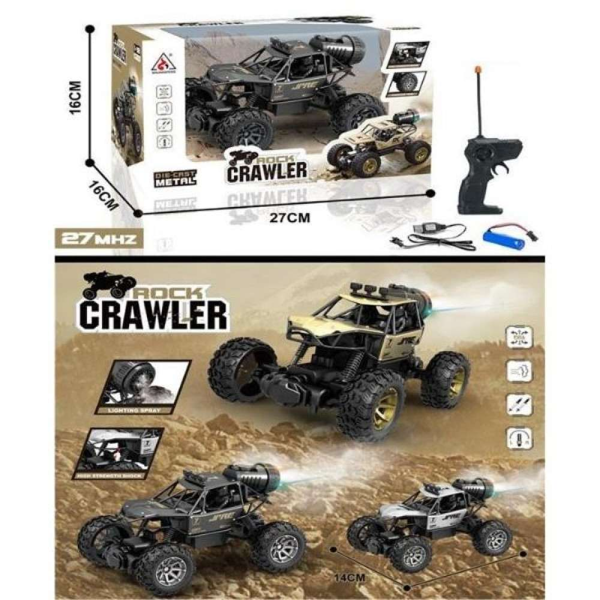 Τηλεκατευθυνόμενο Rock Crawler 1:18 Με Καπνό & Φως Μαύρο 0131455