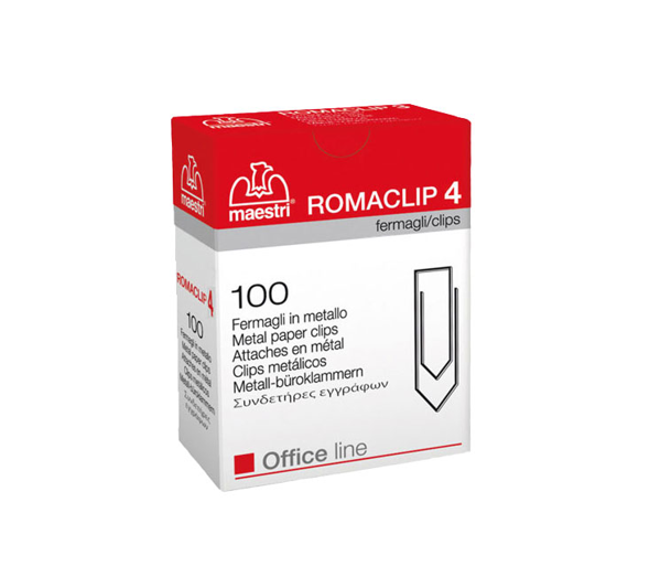 ΣΥΝΔΕΤΗΡΕΣ ROMA MAESTRI No4 33mm 100ΤΕΜ ΓΑΛΒΑΝΙΖΕ
