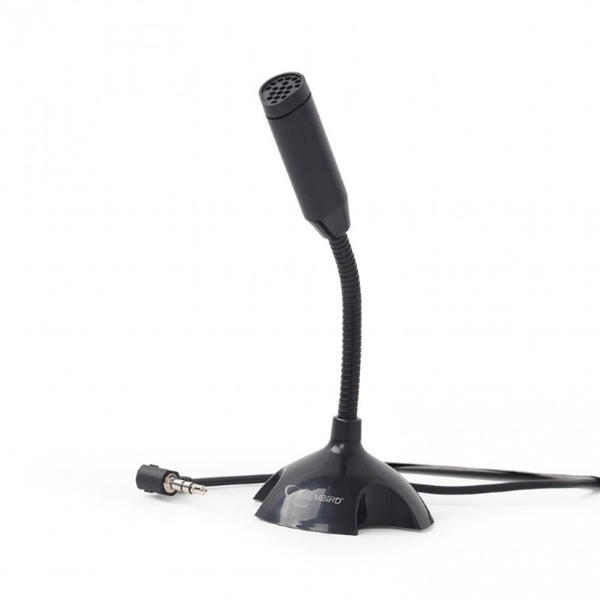 ΜΙΚΡΟΦΩΝΟ POWERTECH PT-181 BLACK ΕΠΙΤΡΑΠΕΖΙΟ  SPIRAΛ+ΒΑΣH