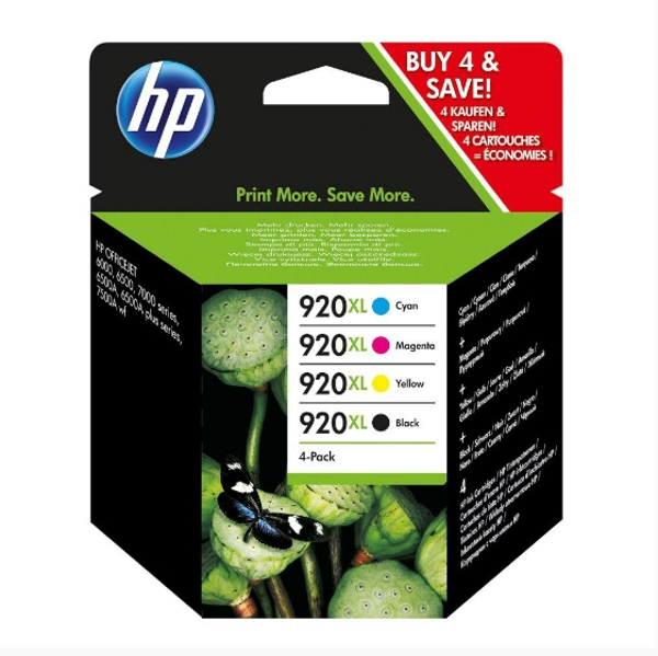 ΜΕΛΑΝΗ HP 920XL COMBO PACK 4ΧΡΩΜΑΤΑ