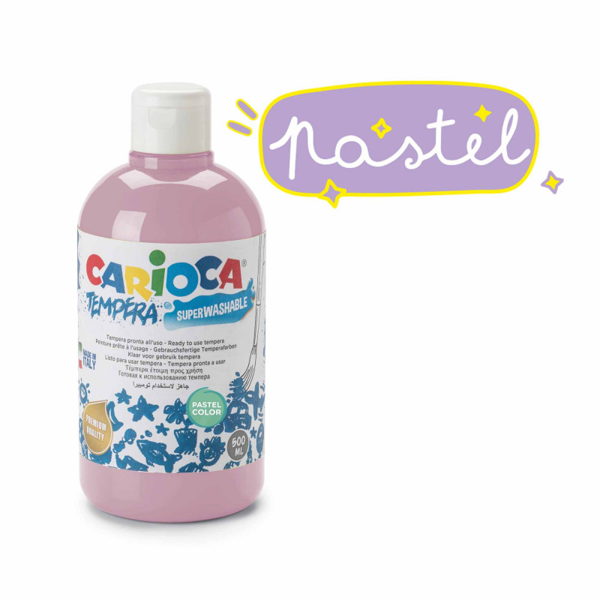 ΤΕΜΠΕΡΑ CARIOCA 500ml ΠΑΣΤΕΛ ΡΟΖ -PASTEL ROZ