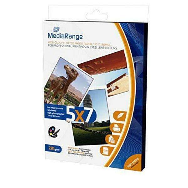 ΧΑΡΤΙ ΦΩΤΟΓΡΑΦΙΚΟ MEDIARANGE HIGH-GLOSS 220gr 13Χ18 50Φ MRINK114