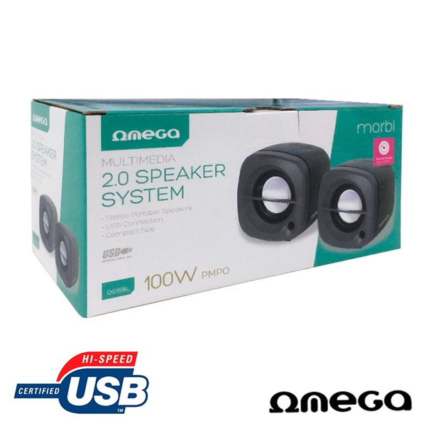 HXEIA OMEGA OG15 BLACK 2.0 USB POWER 2X3W RMS