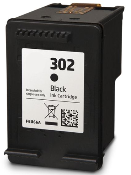 ΜΕΛΑΝΗ HP 302XL BLACK ΣΥΜΒΑΤH INK CARTRIDGE RADUGA