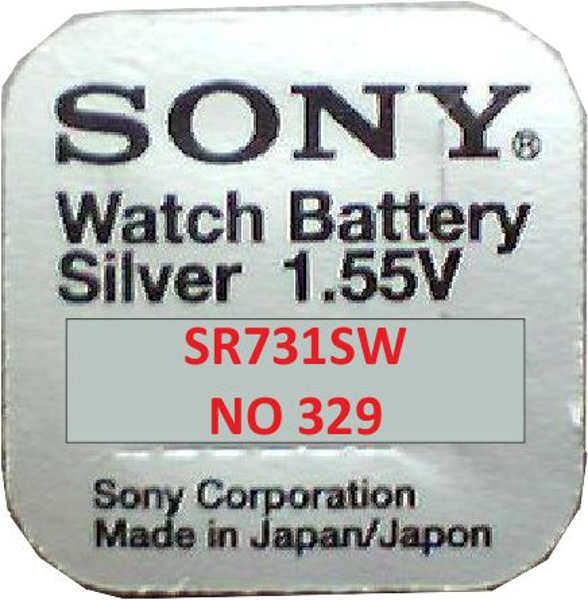 ΜΠΑΤΑΡΙΕΣ SONY LITHIUM 329  SR731SW   0% MERCURY