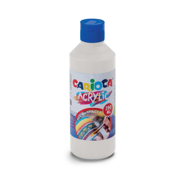 ΤΕΜΠΕΡΑ ΑΚΡΥΛΙΚΗ CARIOCA 250ml ΛΕΥΚΗ 40431/01