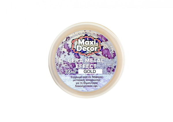 ΠΑΣΤΑ ΚΕΡΙΟΥ CERA METAL EFFECT GOLD MAXI DECOR 50ml