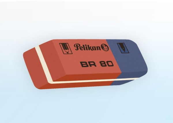 ΓΟΜΟΛΑΣΤΙΧΑ PELIKAN  BR-80 ΜΙΝΙ ΔΙΧΡΩΜΗ