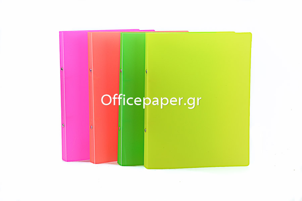 ΚΛΑΣΕΡ ΠΛΑΣΤΙΚΟ PP 2 ΚΡΙΚΩΝ 17Χ25cm ΔΙΑΦΑΝΟ FLUO ΦΟΥΞ 06118