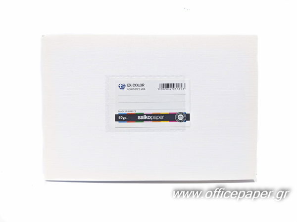 ΤΕΤΡΑΔΙΟ ΠΛΑΓΙΟ ΡΙΓΕ ΛΕΥΚΟ 14X20cm 40Φ EX-COLOR 80gr ΕΛΛΗΝΙΚΟ ΠΡΟΙΟΝ