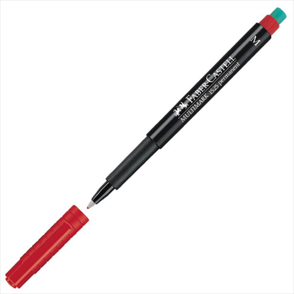 ΜΑΡΚΑΔΟΡΟΣ FABER CASTEL MULTI-PERMANETN Μ=(1.0mm) ΚΟΚΚΙΝΟ 152521